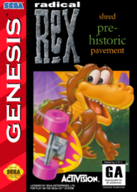 Radical Rex Sega Genesis  box art